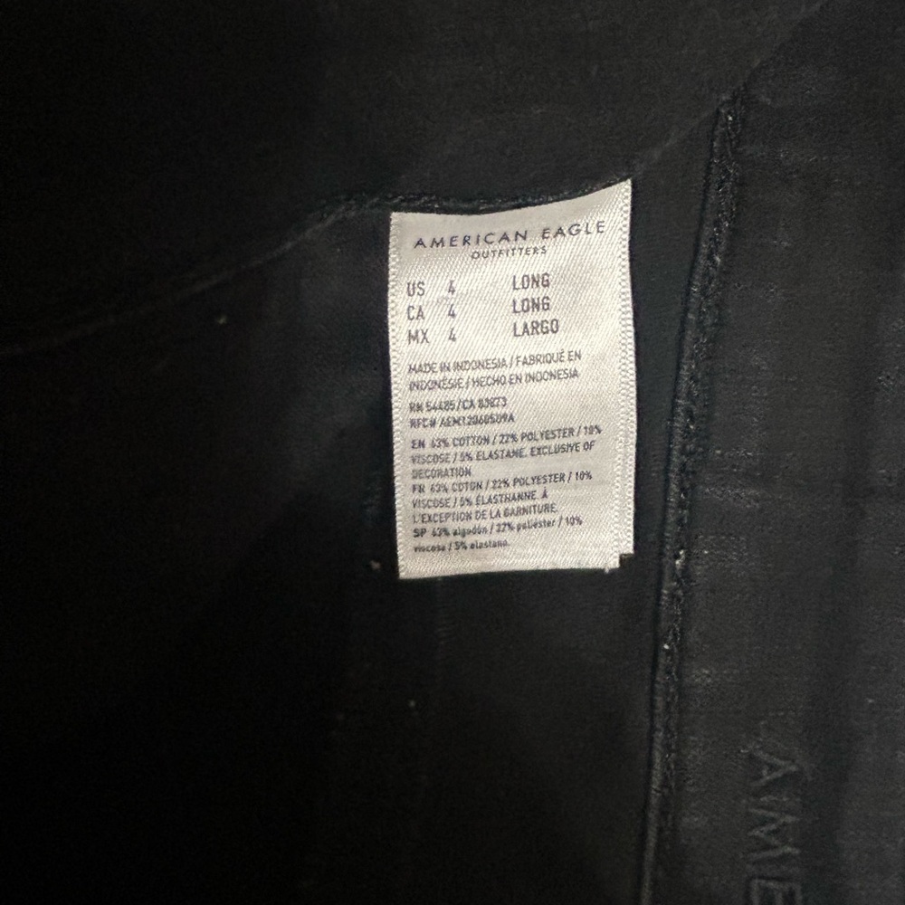 American eagle black skinny jean size 4 - Picture 3 of 3